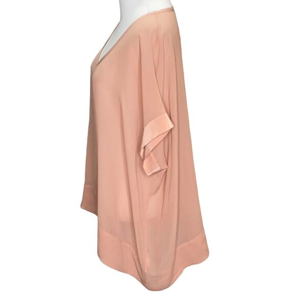 Eileen Fisher 100% Silk Scoop Neck Sheer Blouse XS - Picture 3 of 7